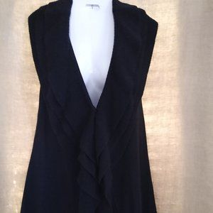 Jessica I. Ruffled Sleeveless Vest, Size M